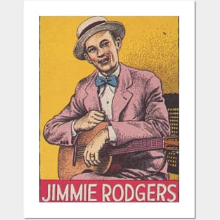 Jimmie Rodgers // Classic Country Tribute Posters and Art